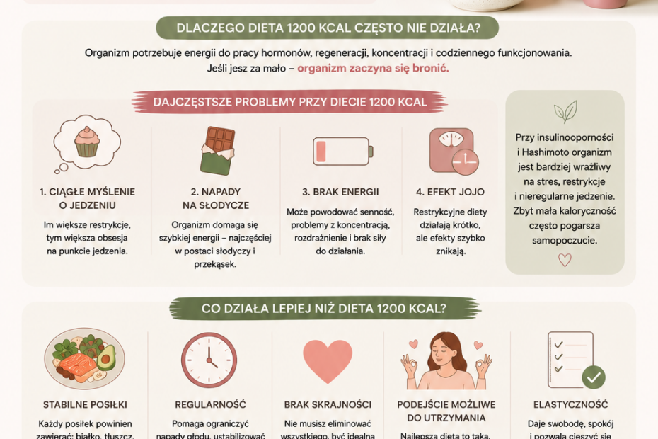 Dlaczego dieta 1200 kcal nie działa